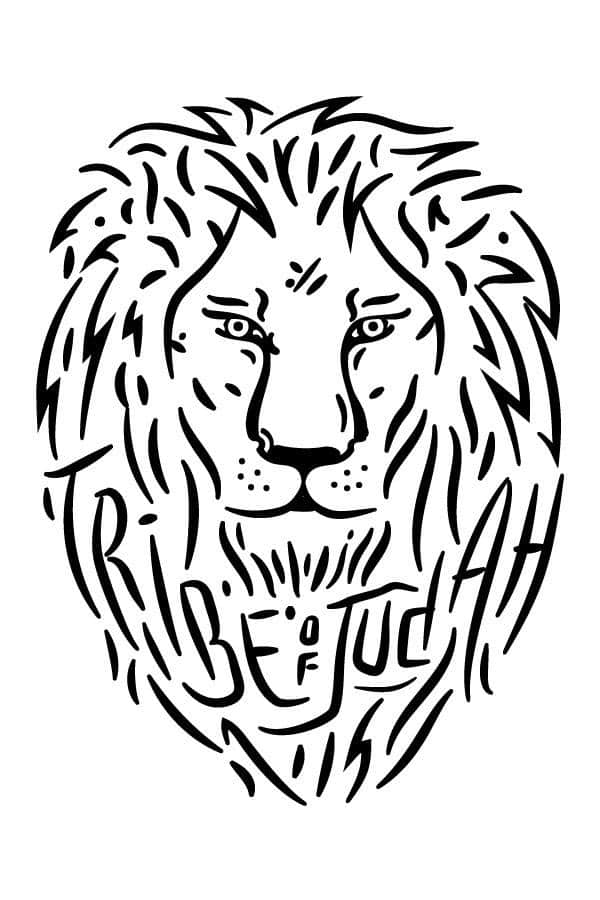 lion of the tribe of judah drawing