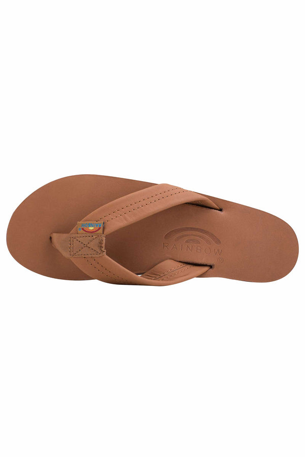 Womens Rainbow Sandals Classic Double Tan Brown Hope Outfitters