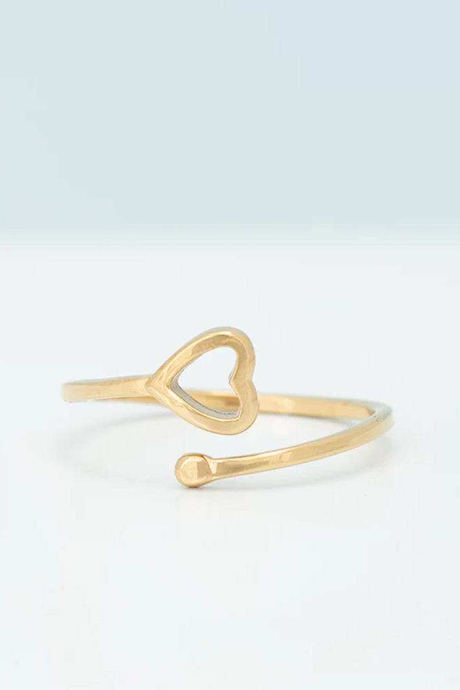 Handmade Gold God is Love Ring