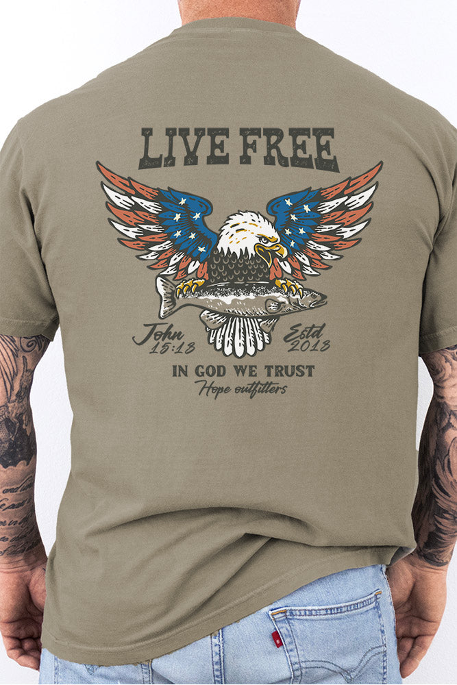 American Flag Eagle Tee