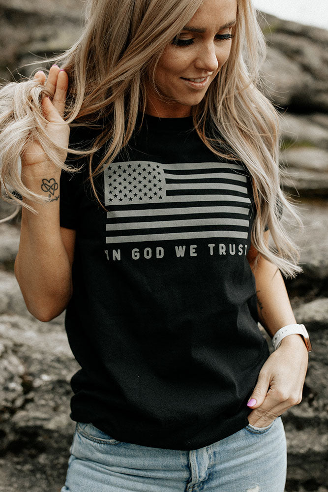 Black In God We Trust Tee