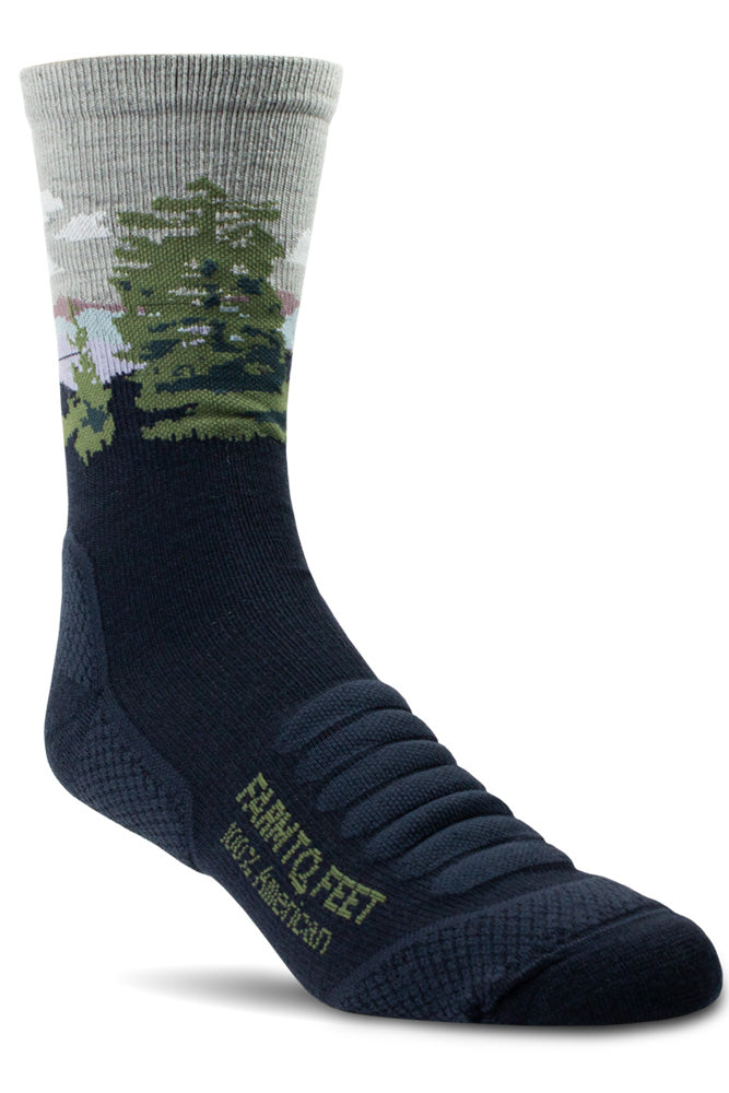 100% USA Made - Merino - 3/4 Cascade Socks