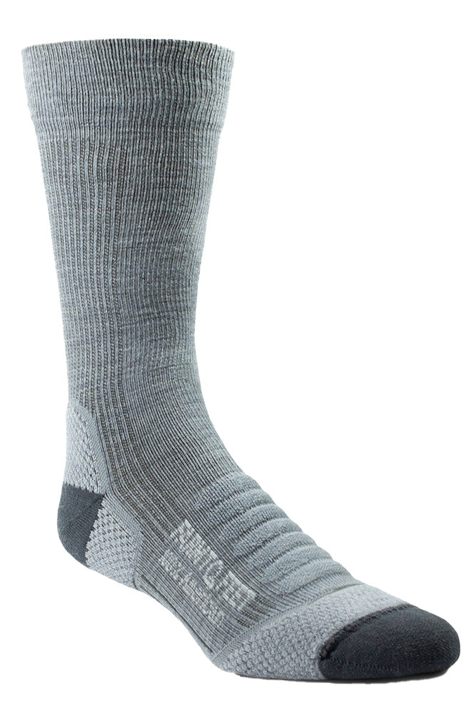 100% USA Made - Merino - Full Damascus Charcoal Socks