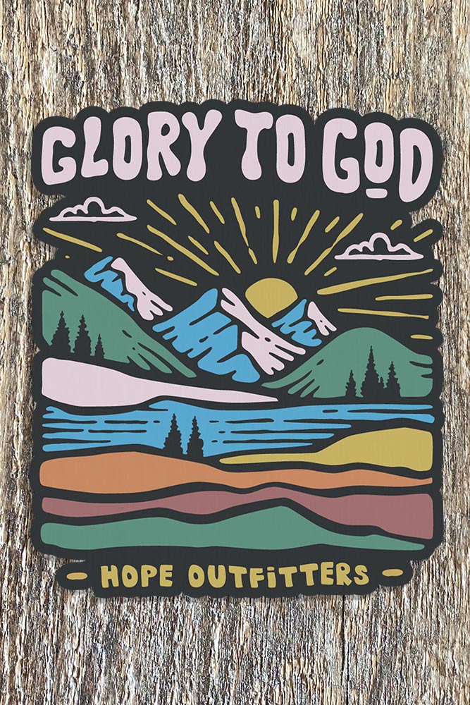 Glory to God Sticker