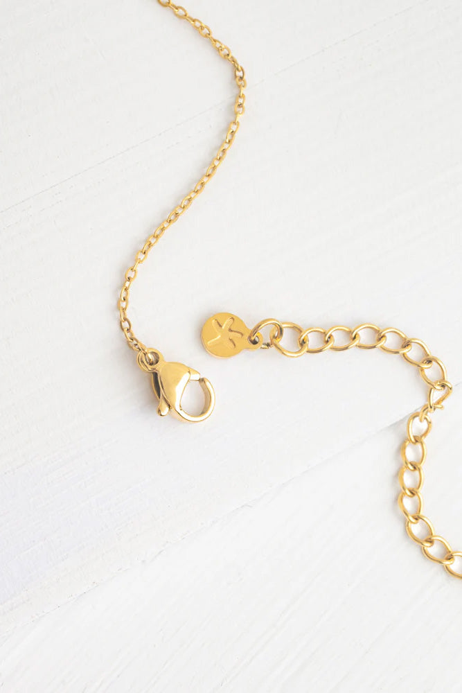 Gold Following the Son Necklace