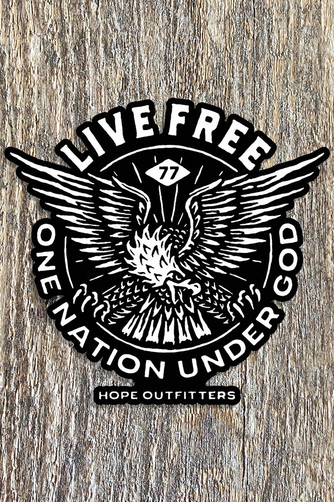 One Nation Under God Sticker