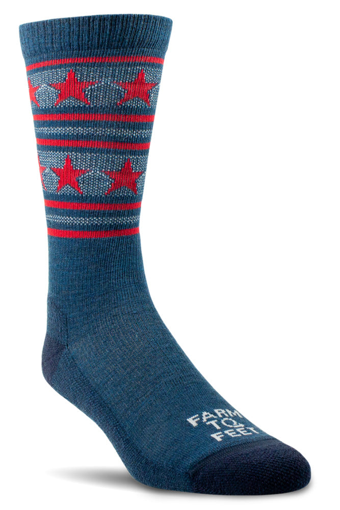 100% USA Made - Merino - America Crew Socks