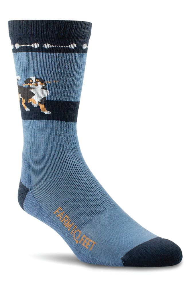 100% USA Made - Merino - Dog Crew Socks