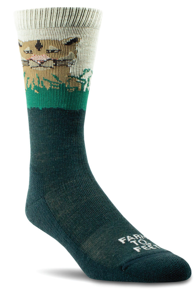 100% USA Made - Merino - Tiger Crew Socks