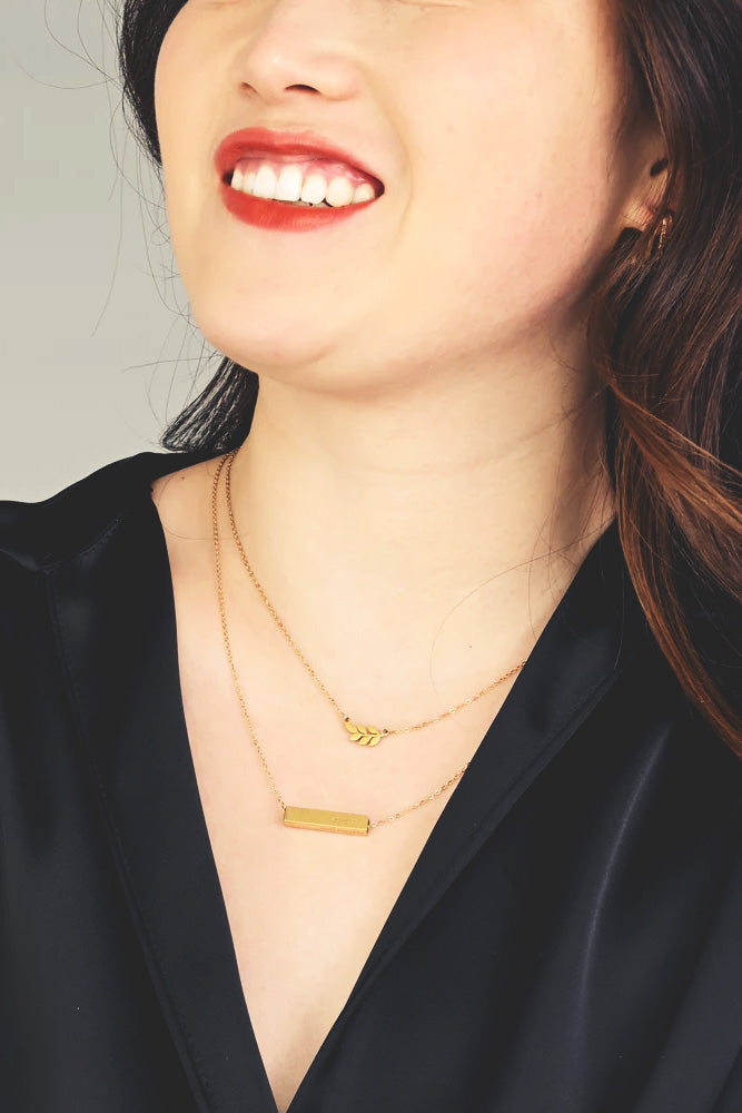 Walk Humbly Bar Necklace - Starfish Project