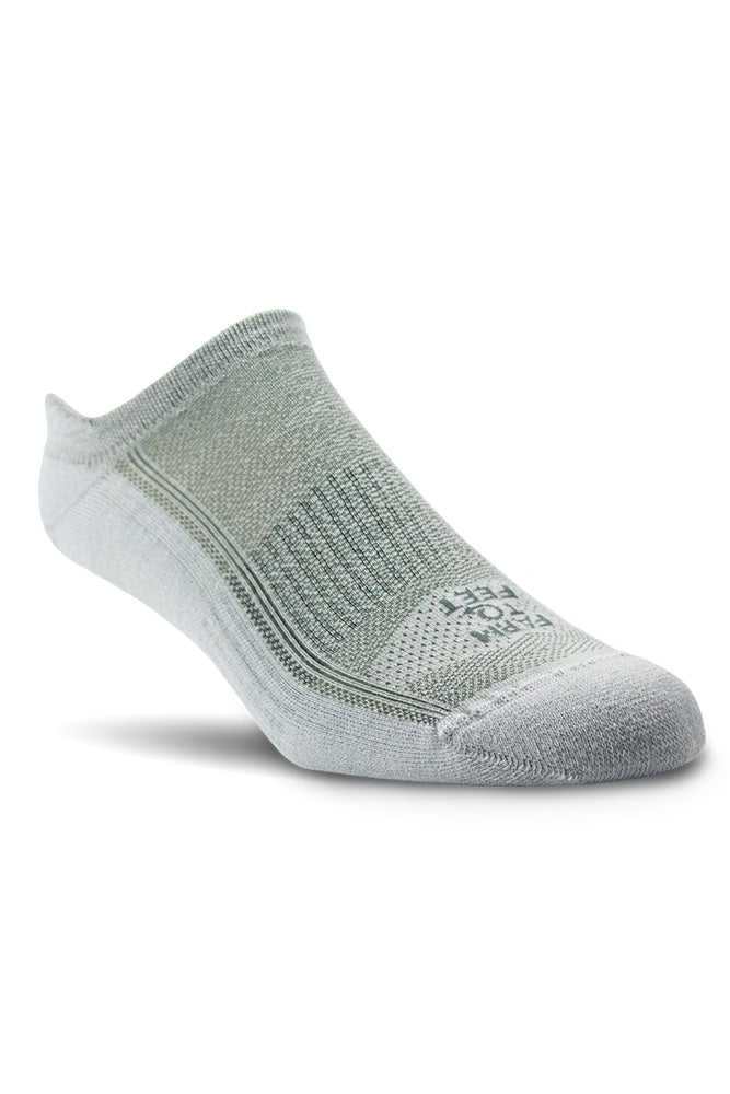 100% USA Made - Merino - Silver Low Austin Socks