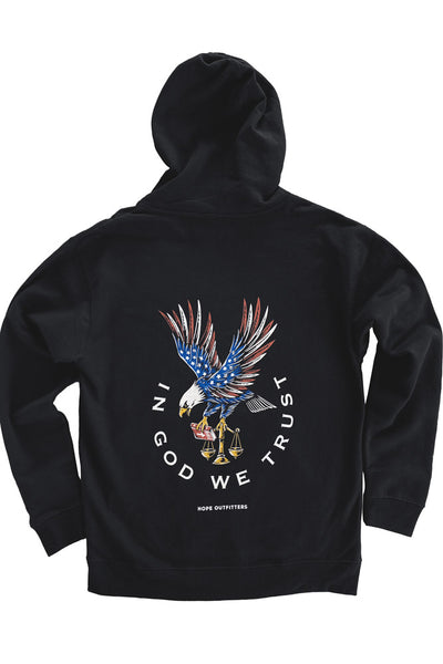 In God We Trust Camo Hoodie - Hope Outfitters