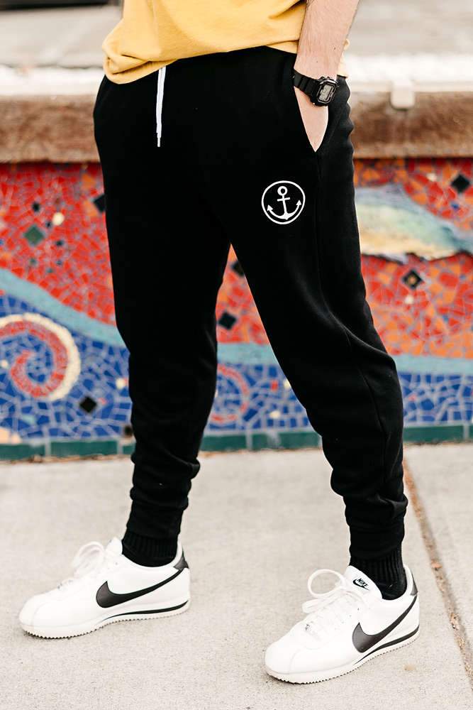 Men's Slim Fits Jogging Bottom Sweatpants Fleece Ribbed Cuffed Ankle S –  Trackoutfit